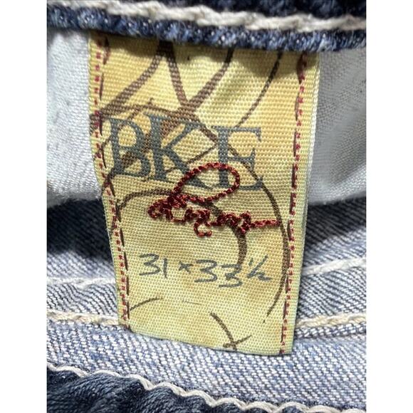 BKE Buckle Sabrina Denim Jeans Bootcut Thick Stitch Womens 31x33 Low Rise Blue - Picture 4 of 9